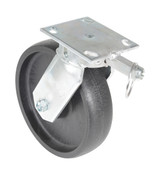 Vestil Heavy Duty Glass Filled Nylon Swivel With - 4-Position Lock Caster 6 In. Diameter x 2 In. Width 2000 lb - Black