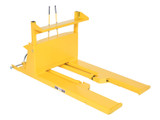 Vestil Steel Hydraulic Powered Fork Truck Crate Turner/Dumper - 67-1/4 In. x 30-1/4 In. x 34-15/16 In. 3,000 lb - Yellow