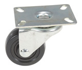 Vestil Hard Rubber Swivel Caster - 3 In. Diameter x 1-1/4 In. Width 125 lb - Black