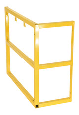 Vestil Steel Cylinder Barricade Extension Rack - 37-1/2 In. x 15-1/2 In. x 32 In. 3 Cylinder - Yellow