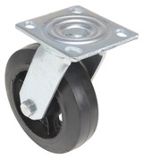 Vestil Rubber Swivel Caster - 6 In. Diameter 2 In. Width 550 lb - Black