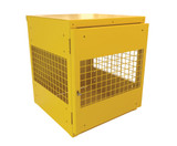 Vestil Steel Vertical Cylinder Cabinet - 32 In. x 30 In. x 35-1/4 In. 4 Cylinder - Yellow