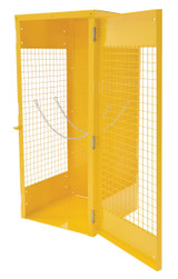 Vestil Steel Canadian Cylinder Storage Cabinet - 32 In. x 30 In. x 68-1/4 In. 8 Cylinder - Yellow