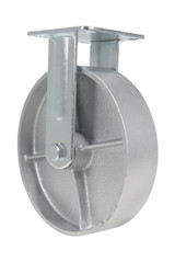 Vestil Cast Iron/Steel Rigid Caster - 8 In. Diameter x 2 In. Width 1760 lb - Silver