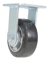 Vestil Rubber Rigid Caster - 5 In. Diameter x 2 In. Width 661 lb Dark - Black/Gold