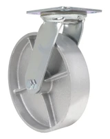 Vestil Cast Iron/Steel Swivel Caster - 8 In. Diameter x 2 In. Width 1760 lb - Silver