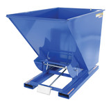 Vestil Steel Heavy Duty Self Dumping Hopper - 1-1/2 Cubic Yard 6000 lb - Blue
