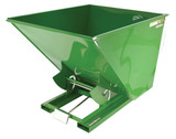 Vestil Steel Heavy Duty Self Dumping Hopper - 2 Cubic Yard 6000 lb - Green