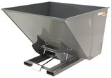Vestil Steel Heavy Duty Self Dumping Hopper - 2-1/2 Cubic Yard 6000 lb - Battleship Gray