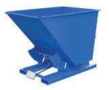 Vestil Steel Medium Duty Self Dumping Hopper - 1-1/2 Cubic Yard 4000 lb - Blue