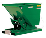 Vestil Steel Heavy Duty Self Dumping Hopper - 1/2 Cubic Yard 6000 lb - Green