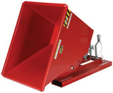 Vestil Steel Heavy Duty Self Dumping Hopper - 1/2 Cubic Yard 6000 lb - Red
