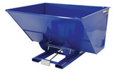 Vestil Steel Light Duty Self Dumping Hopper - 3 Cubic Yard 2000 lb - Blue