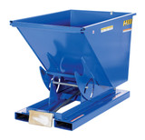 Vestil Steel Heavy Duty Self Dumping Hopper - 1/2 Cubic Yard 6000 lb - Blue