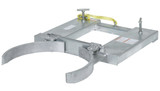 Vestil Galvanized Steel Deluxe Single Drum Gripper - 55 Gallon 43-3/16 In. x 28 In. x 7-1/8 In. 1500 lb - Gray