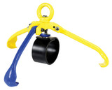 Vestil Ductile Iron Secure Overhead Drum Lifter - 21 In. x 22-1/2 In. x 12 In. 2200 lb Blue / - Yellow
