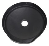 Vestil Low Density Polyethylene Drum Recycling Lid with Flaps Universal - 55 Gallon - Black