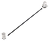 Vestil Aluminum Double Drum Lock - 55 Gallon 3 In. x 23-1/8 In. x 3 In. - Silver