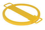 Vestil Steel Drum Tie Down - 55 Gallon 24-1/2 In. x 30-7/16 In. x 2-1/8 In. - Yellow