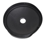Vestil Low-Density Polyethylene Universal - 55 Gallon Drum Recycling Lid - Black