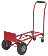 Vestil Steel Convertible Hand Truck - 17 In. x 20 In. x 48 In. 500 lb - Red