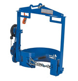 Vestil Steel Hoist Mounted Drum Carrier/Rotator - 55 Gallon 800 lb - Blue
