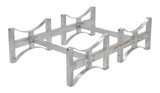 Vestil Galvanized Steel Stackable Drum Rack - 2 Drum 55 Gallon 1600 lb - Gray