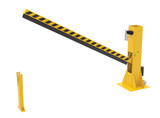 Vestil Steel Dock Barricade Electric/Hydraulic - 8 Ft. - Yellow