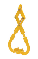 Vestil Steel Heavy Duty Die Lifting Tongs - 20-1/4 In. Maximum Opening Width 2000 lb - Yellow