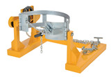 Vestil Steel Fork Truck Drum Carrier/Rotator For Steel Drums - 55 Gallon 800 lb - Yellow