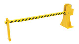Vestil Steel Dock Barricade Manual Hand Crank - 8 Ft. - Yellow