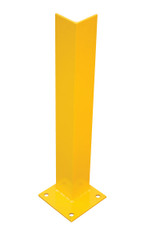 Vestil Steel Overhead Door Track Protector - 6 In. x 6 In. x 24-1/4 In. - Yellow