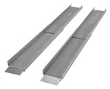 Vestil Extruded Aluminum Wheelchair Ramp Light Telescopic - 88 In. Usable Length 550 lb - Silver