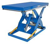 Vestil Steel Electric Hydraulic Lift Table - 30 In. x 60 In. 3000 lb - Blue