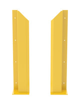 Vestil Steel Overhead Door Track Protectors - 48-1/16 In. Pair 1 Left and 1 Right - Yellow