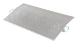 Vestil Aluminum Economizer Dock Plate Usable - 48 In. x 24 In. 3/8 In. Plate Thickness 5200 lb