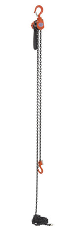 Vestil Steel Mighty Mini Lever Hoist - 15 Ft. Chain Length 500 lb - Orange