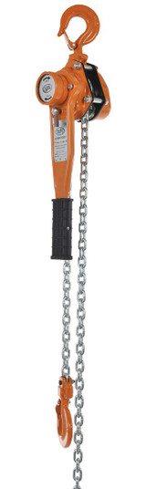 Vestil Steel Economy Lever Hoist - 20 Ft. Chain Length 3000 lb - Orange