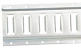 Vestil Steel Zinc Plated E-Track - 2 Ft. Length 2 Pack - Gray