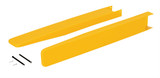 Vestil Polyethylene Fork Blade Protectors - 4 In. x 36 In. - Yellow