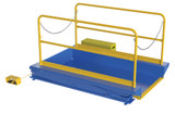 Vestil Steel Ground Lift Scissor Table - 44 In. x 84 In. 3000 lb - Blue