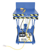 Vestil Steel Lift and Hinge Tilt Scissor Table - 36 In. x 48 In. 2000 lb - Blue