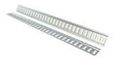 Vestil Steel Zinc Plated E-Track - 5 Ft. Length 2 Pack - Gray