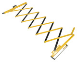 Vestil Steel Expand-A-Gate with Wall and Rack Mount - 144 In. Length - Yellow