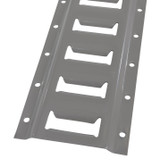 Vestil Steel E-Track - 2 Ft. Length 10 Pack - Gray