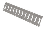 Vestil Steel E-Track - 2 Ft. Length 1 Pack - Gray
