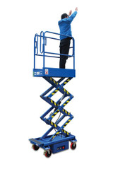 Vestil Steel Electric Order Picker - 500 lb - Blue