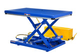 Vestil Steel Low Profile Electric Hydraulic Scissor Lift Table - 39 In. Height 1000 lb - Blue
