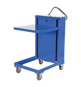 Vestil Steel Self Elevating Spring Table - 20 In. x 20 In. 230 lb - Blue