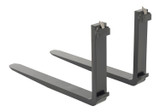 Vestil Forged Steel Forks with Carriage Pin - 36 In. x 1-1/2 In. 4,000 lb - Black